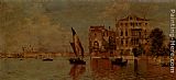 Antonio Reyna Venetian Canal painting